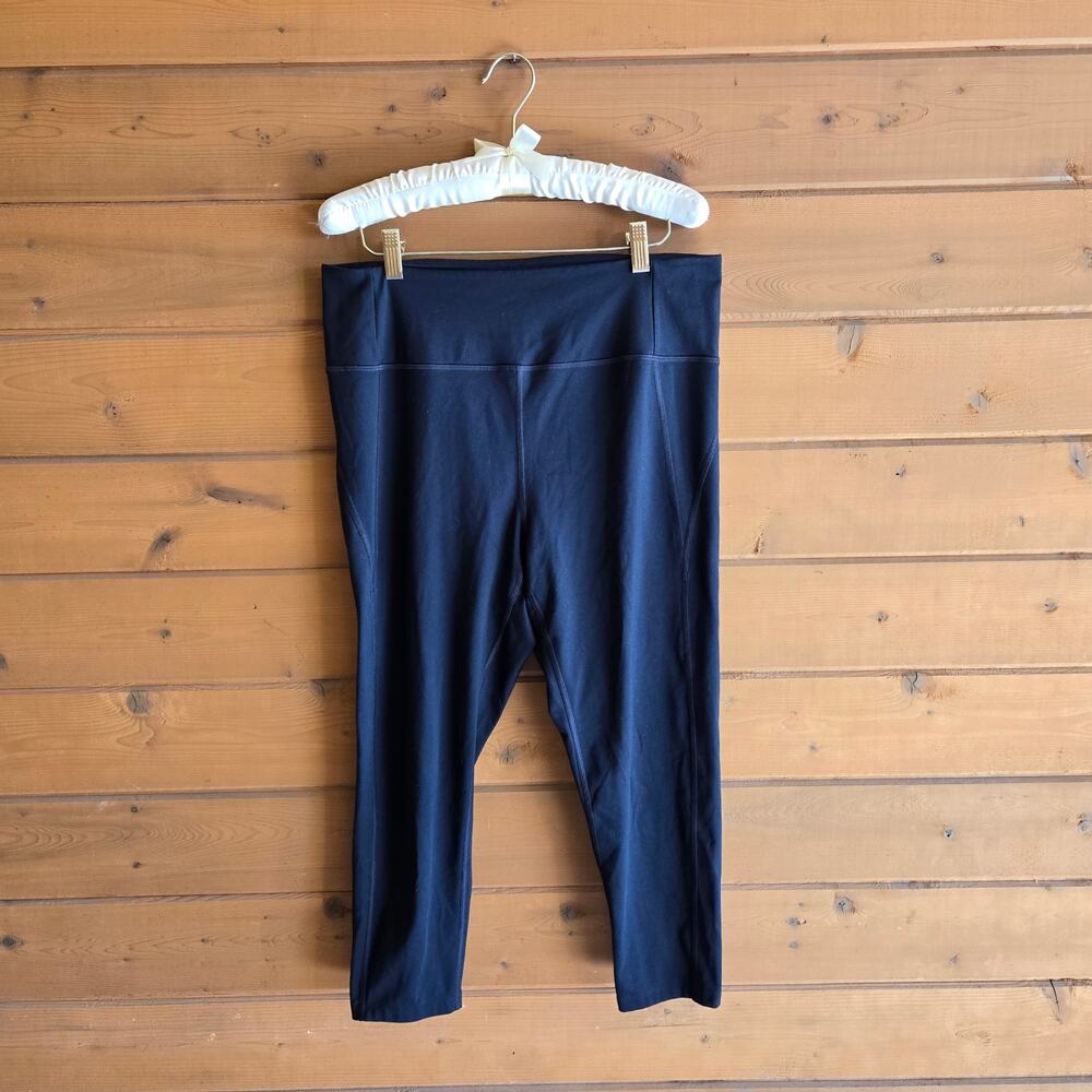 Girlfriend Collective Compressive Legging 7/8 XXL Black High Rise 4008 Workout - Picture 2 of 5